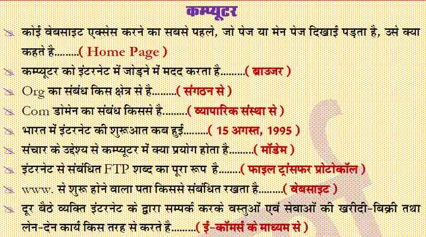 Basic Knowledge Of Computer In Hindi